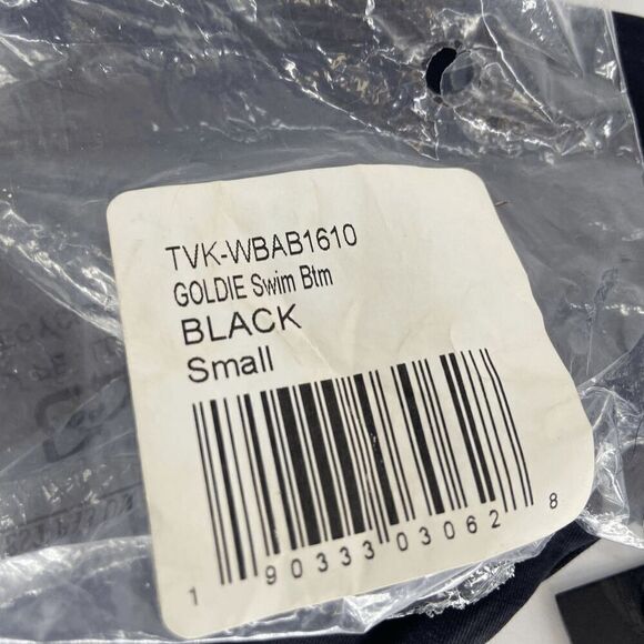 Tavik Goldie Womens Black New Side Tie Minimal coverage Swim Bikini bottom Small - Picture 5 of 9